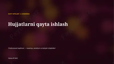 0452_hujjatlarni_qayta_ishlash — PPTX