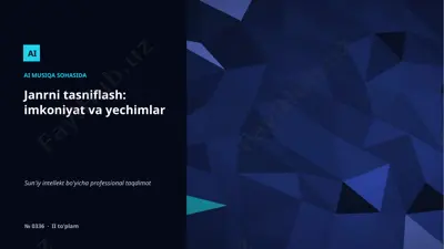 0335_janrni_tasniflash_imkoniyat_va_yechimlar — PPTX