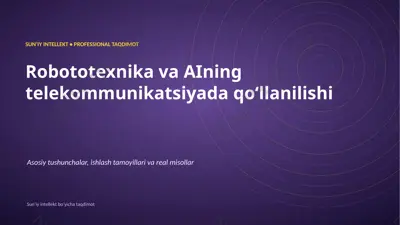0053_robototexnika_va_aining_telekommunikatsiyada_q — PPTX