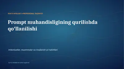 0266_prompt_muhandisligining_qurilishda_qollanilish — PPTX