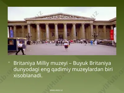 britaniya milliy muzeyi — PPT