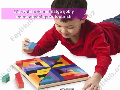 o’quvchilarda mehnatga ijobiy munosabatni qaror toptirish — PPT
