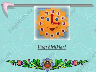vaqt birliklari — PPT