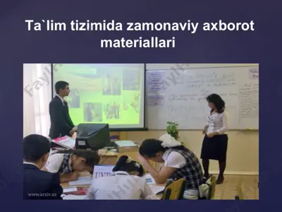 ta`lim tizimida zamonaviy axborot materiallari — PPTX