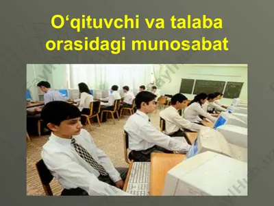 o‘qituvchi va talaba orasidagi munosabat — PPTX