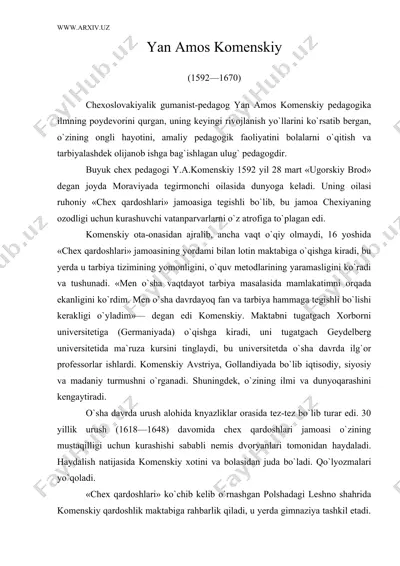 yan amos komenskiy — DOC