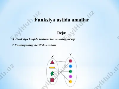 funksiya ustida amallar — PPT