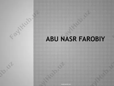 abu nasr farobiy — PPTX