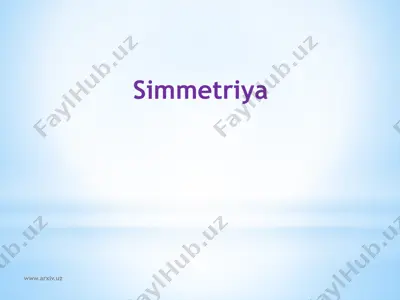 simmetriya — PPT
