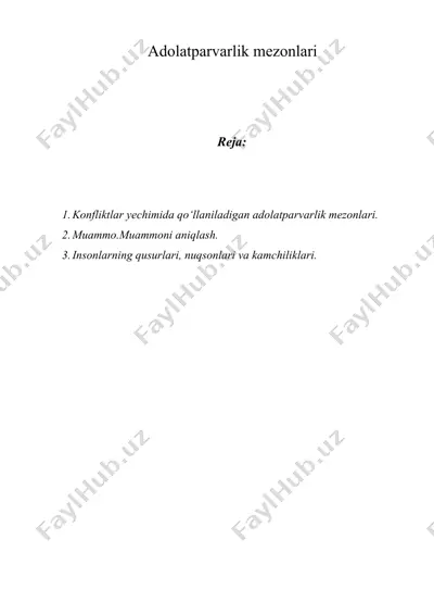 adolatparvarlik mezonlari — DOCX