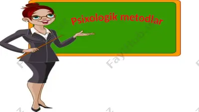 psixologik metodlar — PPTX