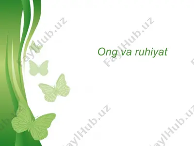 ong va ruhiyat — PPT
