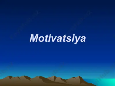 motivatsiya — PPTX