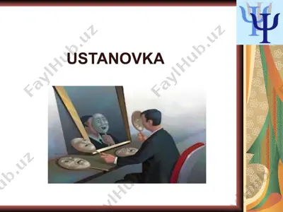ijtimoiy ustanovka — PPT