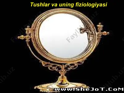 tushlar va uning fiziologiyasi — PPTX