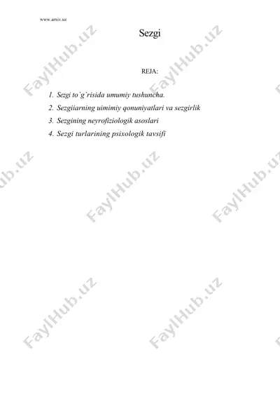 sezgi — DOC
