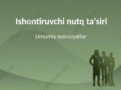 ishontiruvchi nutq ta'siri — PPTX