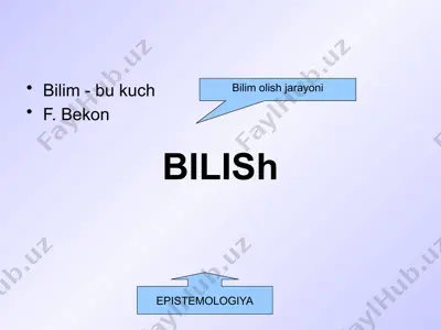 bilish — PPTX