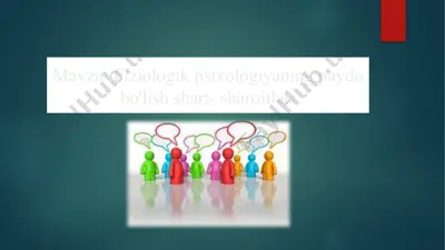 fiziologik psixologiyaning paydo bo'lish shart-sharoitlari — PPTX