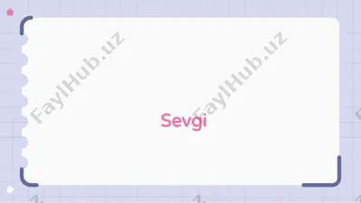 sevgi — PPTX