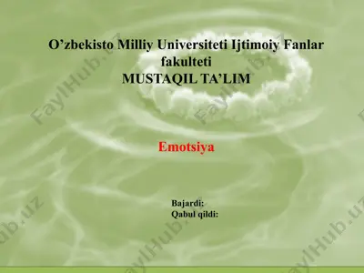 emotsiya — PPTX