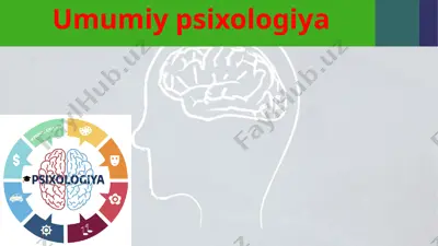 umumiy psixologiya — PPTX