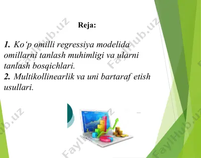 ko'p omilli regressiya va korrelyatsiya — DOCX