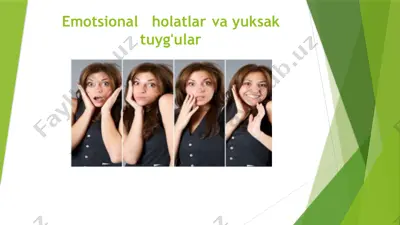 insoniy his - tuyg`ular va hayvonlardagi emotsiyalar — PPTX