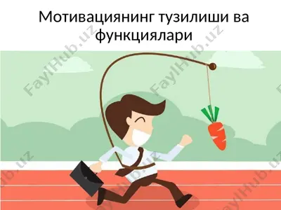 мотивациянинг тузилиши ва функциялари — PPT