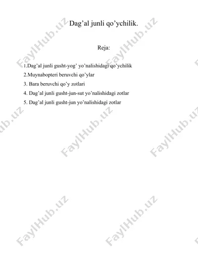 dag’al junli qo’ychilik. — DOC