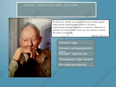 михаил александрович шолохов. судьба человека  11 - sinf — PPTX
