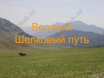 великий шелковый путь — PPT
