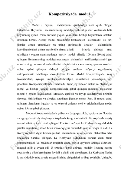 kompozitsiyada modul — DOC