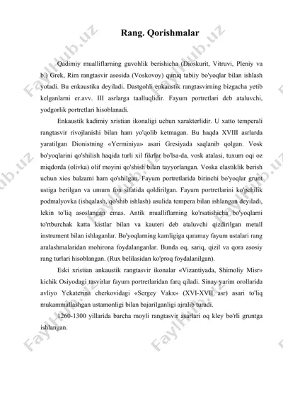 rang. qorishmalar — DOC