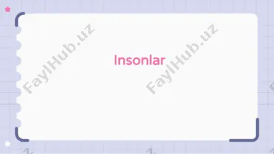 insonlar — PPTX