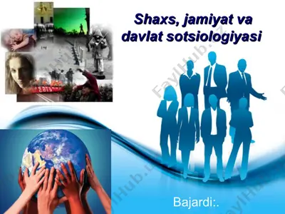 shaxs, jamiyat va davlat sotsiologiyasi — PPT
