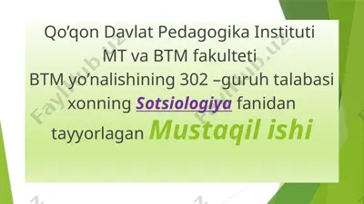 sharq mutafakkirlarining sotsiologik qarashlari — PPTX