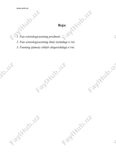 fan sotsiologiyasi — DOC