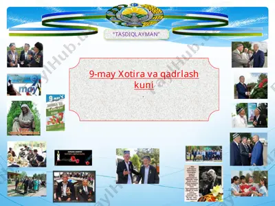 9-may xotira va qadrlash kuni — PPTX