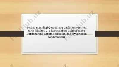 matnli, statistik, kartagrafik, rasmli manbalar — PPTX