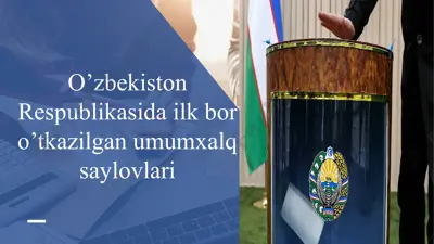 o’zbekiston respublikasida ilk bor o’tkazilgan umumxalq saylovlari — PPTX