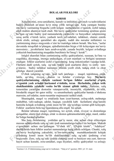 bolalar folklori — DOC
