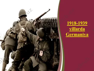 1918-1939 yillarda germaniya — PPTX