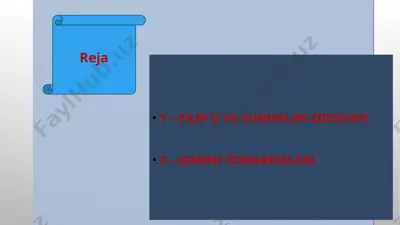 filip ii va yunonlar — PPTX