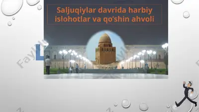 saljuqiylar davrida harbiy islohotlar va qo’shin ahvoli — ZIP