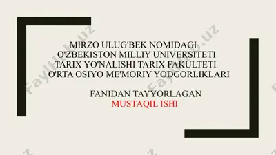 imom al-buxoriy majmuasi — PPTX