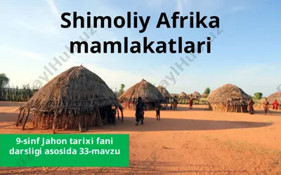 shimoliy afrika mamlakatlari  9 - sinf — PPTX