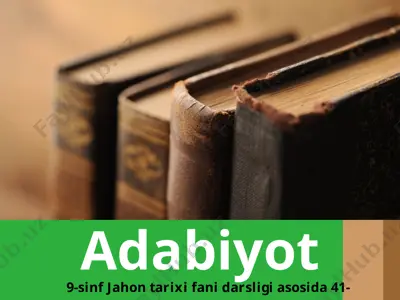 xix asr oxiri — xx asrning boshlarida adabiyot  9 - sinf — PPTX