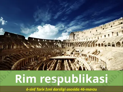 rim respublikasi. 6- sinf — PPTX