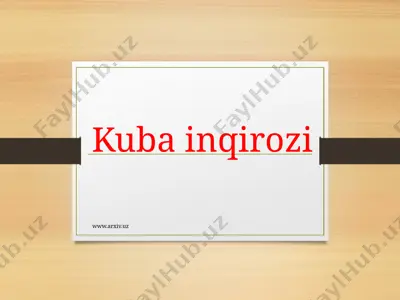 kuba inqirozi — PPTX